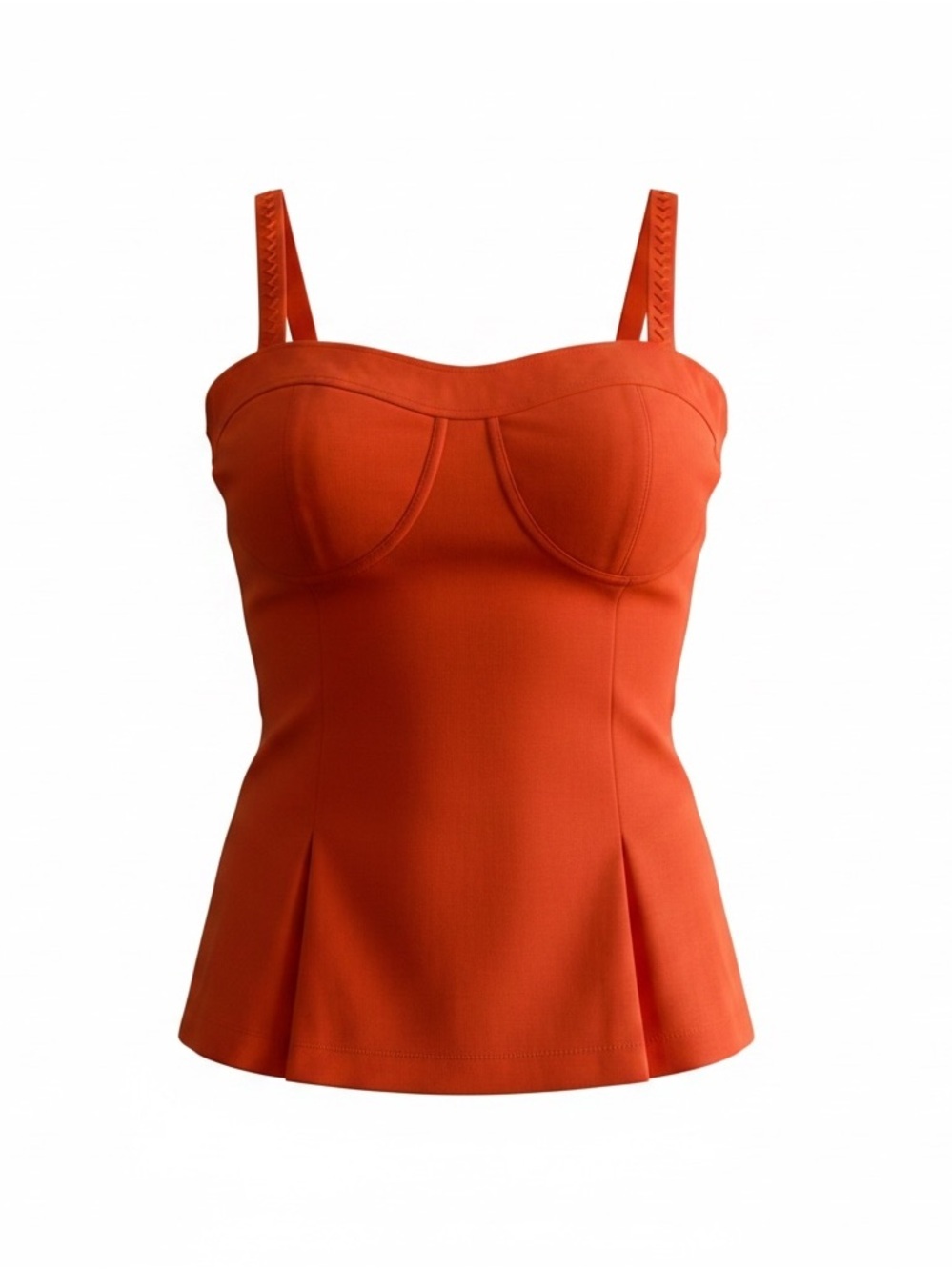 NWT Trina Turk Orange Structured Bustier Camisole